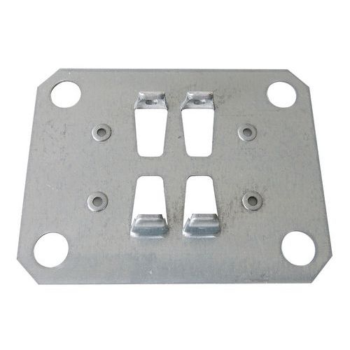 Platine de pied d'échelle - Double ancrage - Schulte