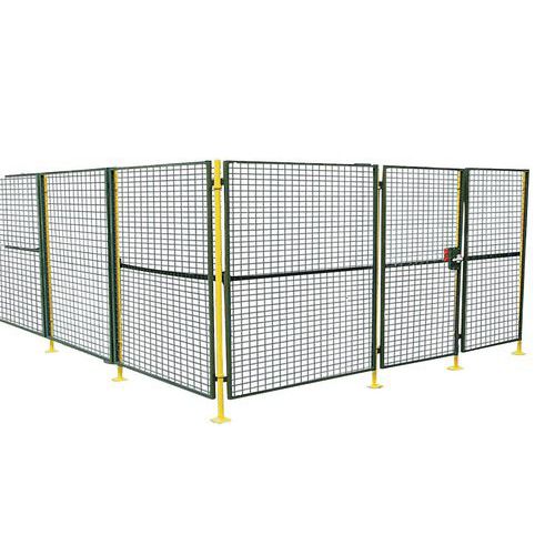 Cloison de protection de machine - Panneau grillagé - Hauteur 1,9 m