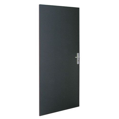 Porte battante pour cloisons d'atelier tôle d'acier ou mélaminé - Panneau plein - Hauteur 2,5 m