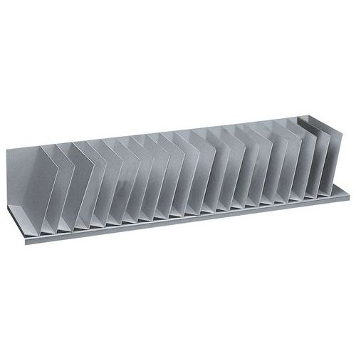 Trieur vertical à séparateur incliné pour armoires - Gris - Paperflow Trieur vertical à séparateur incliné pour armoires - Gris - Paperflow