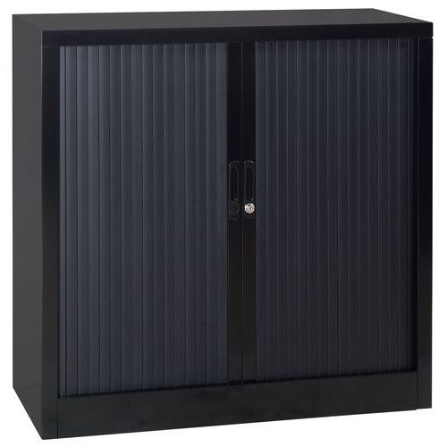 Armoire basse à rideaux en kit - Largeur 100 cm - Manutan Expert Armoire basse à rideaux en kit - Largeur 100 cm - Manutan Expert