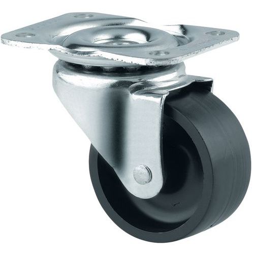 Roulette pivotante à platine - Force 120 à 350 kg