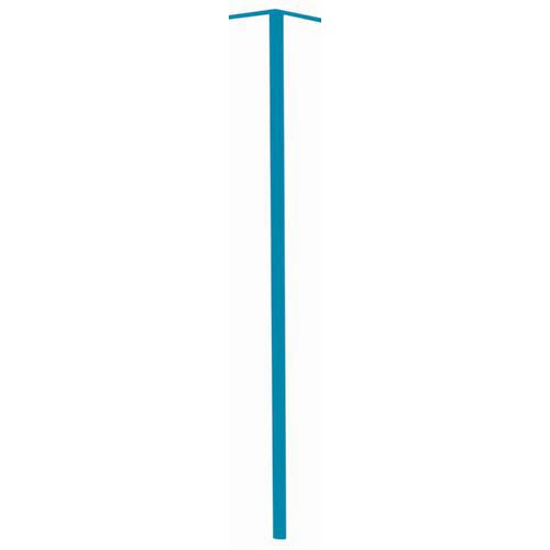 Poteau d'angle pour cloisons d'atelier mélaminé - Hauteur 2,5 et 3,03 m