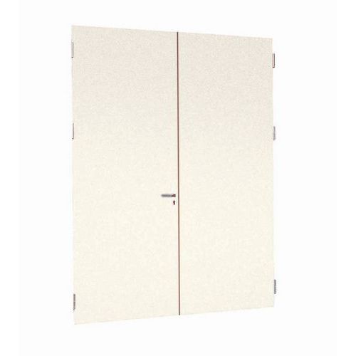 Porte battante pour cloisons d'atelier mélaminé - Paroi pleine - Hauteur 3.01 m