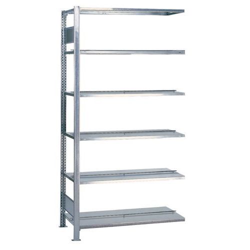 Rayonnage Aristo-Clip - Profondeur 600 mm - Double accès - Schulte