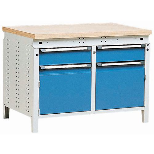 Établi Function 115 avec tiroirs et caissons