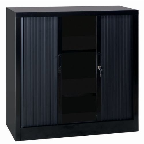 Armoire basse à rideaux en kit - Largeur 100 cm - Manutan Expert Armoire basse à rideaux en kit - Largeur 100 cm - Manutan Expert