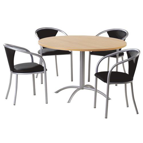 Ensemble de conférence Laser - Table hêtre