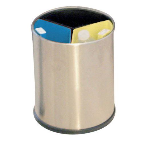 Poubelle de bureau 3 flux - Bacs colorés - 13 L Poubelle de bureau 3 flux - Bacs colorés - 13 L