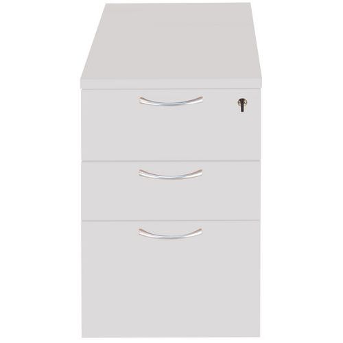 Caisson fixe en bois - Gris clair - Manutan Caisson fixe en bois - Gris clair - Manutan