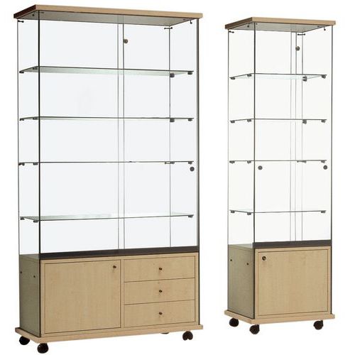 Vitrine Easy E6 - Avec armoire basse et éclairage LED