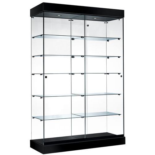 Vitrine ASF avec éclairage LED - Noir
