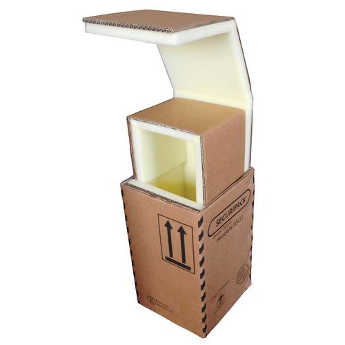 Étui d'expédition carton Sécuripack - Intérieur mousse