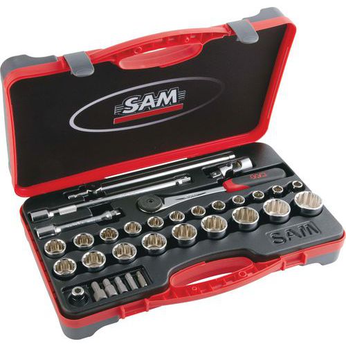 Coffret 1/2 de 32 outils en mm _ 75-S32 Coffret 1/2 de 32 outils en mm _ 75-S32