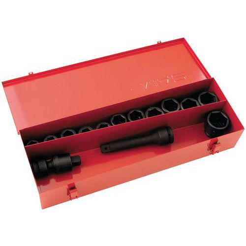 Coffret de douilles à chocs 3/4 de 14 outils en pouce
