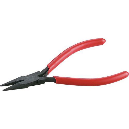 Pince électronique becs 1/2 rond droits