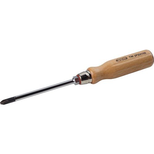 Tournevis BOIS Pozidriv® lame ronde _ TWPZH... Tournevis BOIS Pozidriv® lame ronde _ TWPZH...