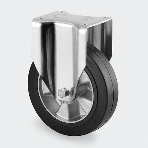 Roulette aluminium fixe - F:600 à 1200 Kgs - Série 3640 - TENTE
