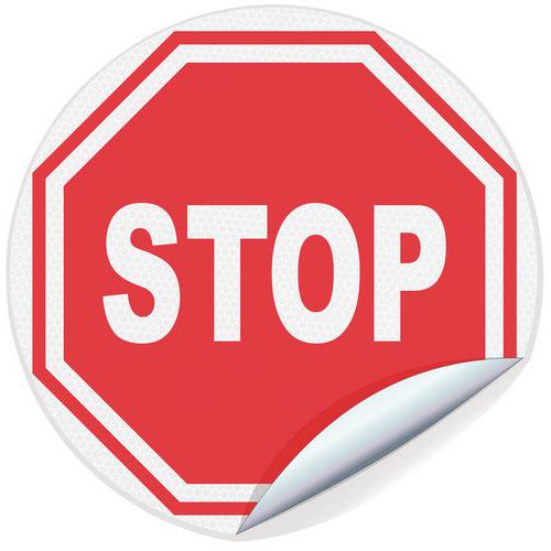 Panneau rétroréfléchissant interdiction classe 1 - Adhésif – Novap Panneau rétroréfléchissant interdiction classe 1 - Adhésif – Novap