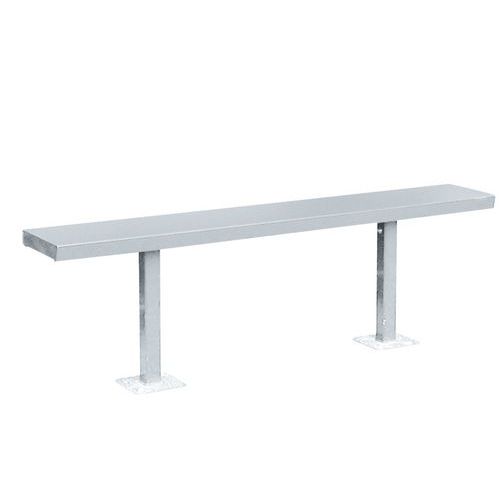Banc métal pour abri fumeurs basic - Lieusaint Banc métal pour abri fumeurs basic - Lieusaint