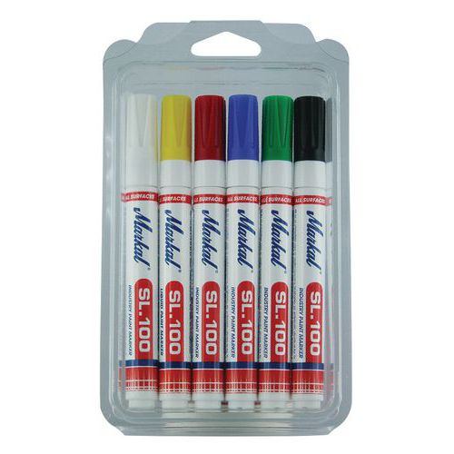 Kit 6 marqueurs à peinture liquide Markal - SL100