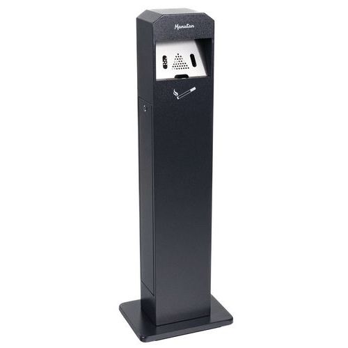 Cendrier-poubelle ou cendrier colonne sur socle Manutan - Manutan Expert Cendrier-poubelle ou cendrier colonne sur socle Manutan - Manutan Expert