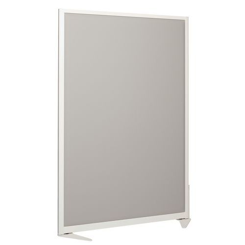 Cloison séparation acoustique 170x120 cm - Ossature blanche