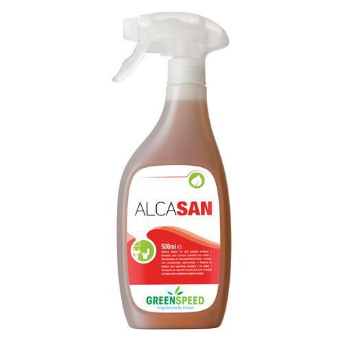 Nettoyant alcalin pour sanitaire Alcasan - spray 500ml - Greenspeed