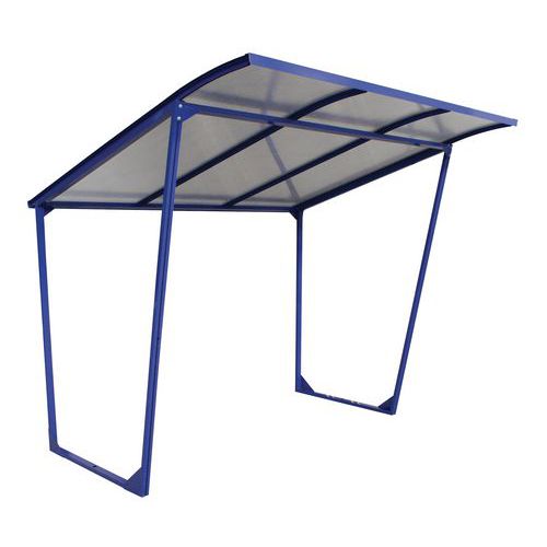 Abri cycles à toiture inclinée - Sans support cycle - Module départ