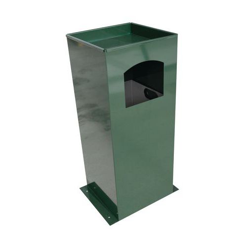 Cendrier poubelle pour abri fumeurs - Clear