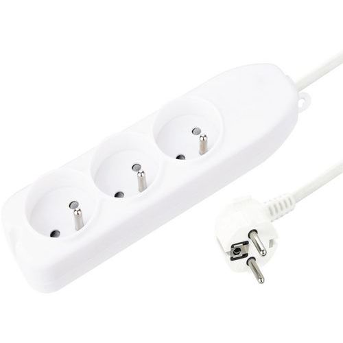 Multiprise 230V 3 prises NF - Manutan Multiprise 230V 3 prises NF - Manutan