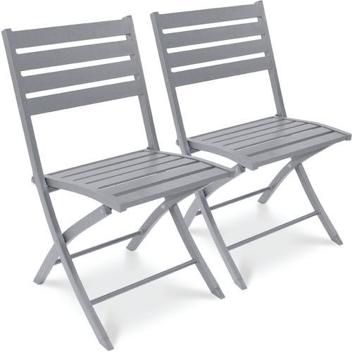 Chaise jardin pliante Marius en lot de 2 - CityGarden