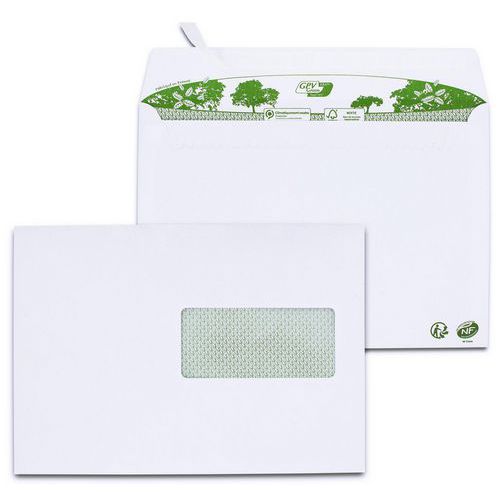 Enveloppe blanche ERA Pure avec fenêtre - Boîte de 200 - GPV Enveloppe blanche ERA Pure avec fenêtre - Boîte de 200 - GPV