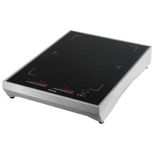 Plaque induction posable, 2 foyers 3700W, gamme Design- D2F3700-3