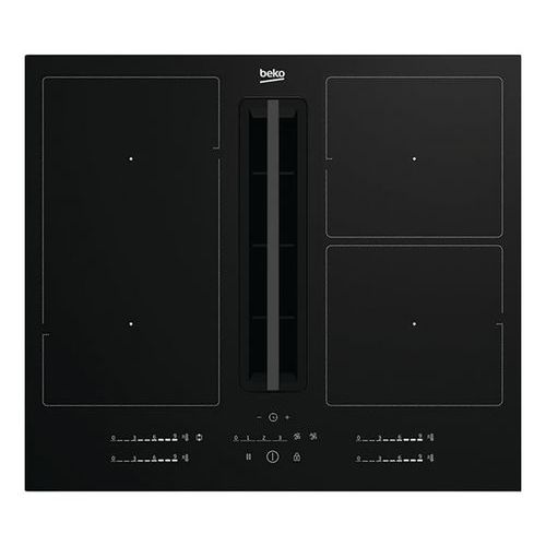 Table de cuisson induction aspirante-Puissance 7400 W-Beko-HIXI64700UF Table de cuisson induction aspirante-Puissance 7400 W-Beko-HIXI64700UF