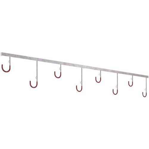 Support cycle modèle 3800 - 2, 4 6 et 8 places suspendues au plafond