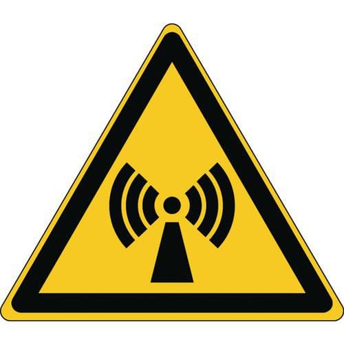 Panneau danger triangle - Radiations non ionisantes - Rigide