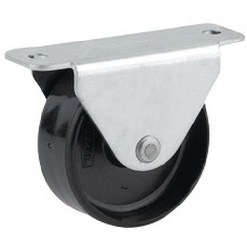 Roulette fixe à platine - Capacité 25 à 40 kg