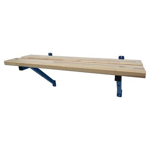 Banc vestiaire mural