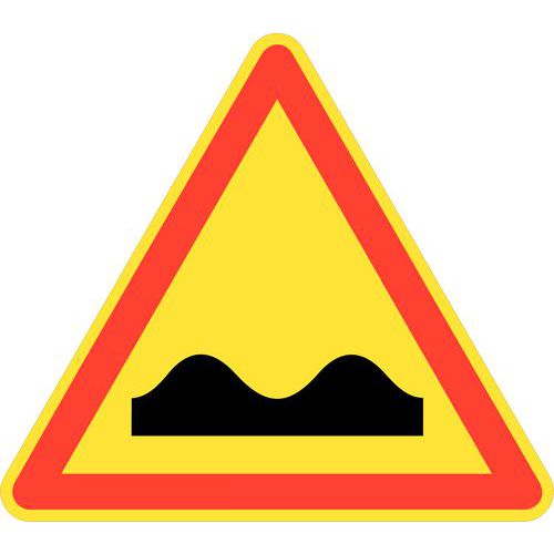 Panneau de signalisation de chantier temporaire - AK2 - Cassis ou dos d'âne