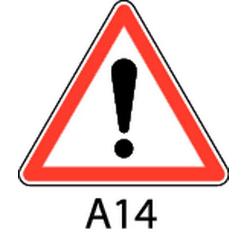 Panneau de signalisation de danger - A14 - Autres dangers