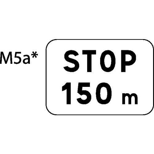 Panonceau pour panneaux de signalisation type AB3A - M5a