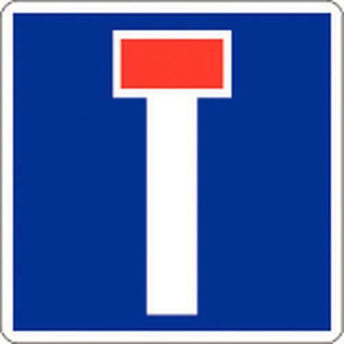 Panneau de signalisation d'indication - C13a - Impasse ou chemin sans issue