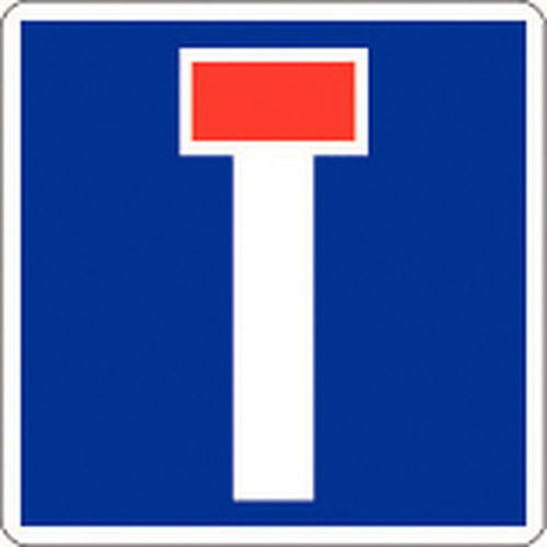 Panneau de signalisation d'indication - C13a - Impasse ou chemin sans issue