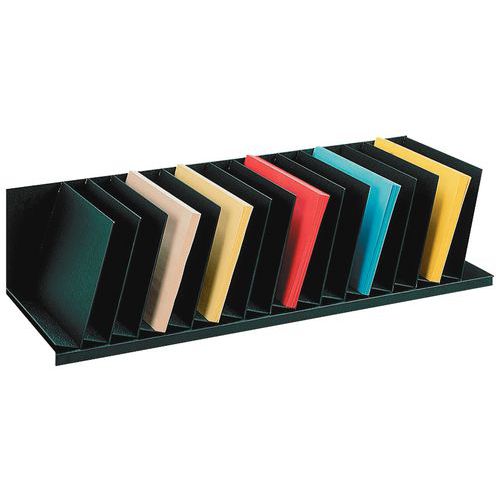 Trieur vertical à séparateur incliné pour armoires - Noir - Paperlow