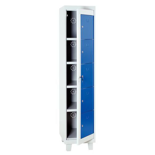 Armoire linge propre - À casiers - Sur pieds - Manutan Expert