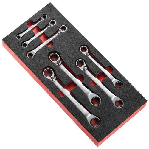 Module de clés polygonales à cliquet inclinées à 15° Spline