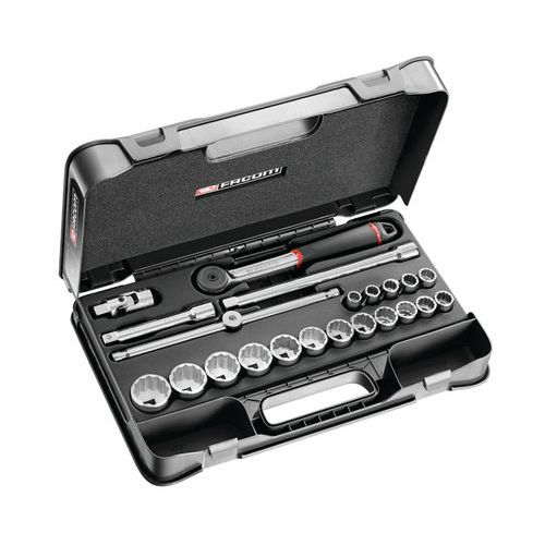 Coffret douilles 1/2 12 pans en pouces - S.161-2P12U