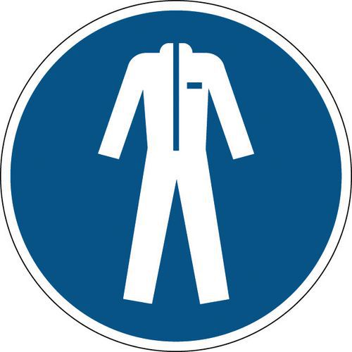 Panneau obligation rond - Vêtements de protection obligatoires - Rigide Panneau obligation rond - Vêtements de protection obligatoires - Rigide