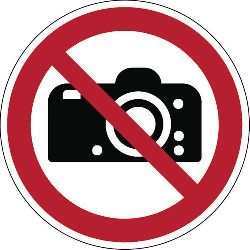 Panneau interdiction - Interdit de photographier - Rigide Panneau interdiction - Interdit de photographier - Rigide